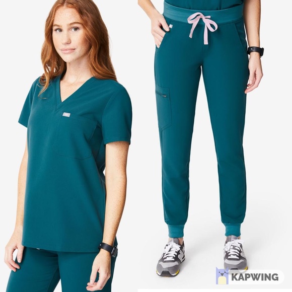 Figs Pants - Figs Scrub Set, Caribbean - Catarina and Zamora